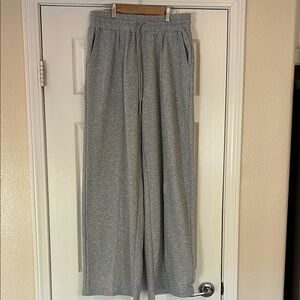 Gray Wide Leg Women's Pants